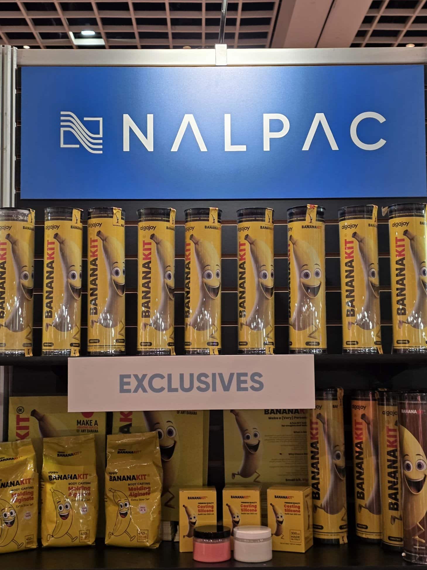 Bananakit products displayed as Exclusives at Nalpac booth at Altitude Intimate