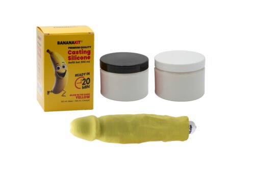 Bananakit yellow casting silicone refill set 300ml with two containers and luminescent yellow replica