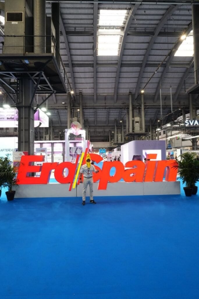 Booth Bananakit 523 a EroSpain Barcelona 2026, apertura porte day 1